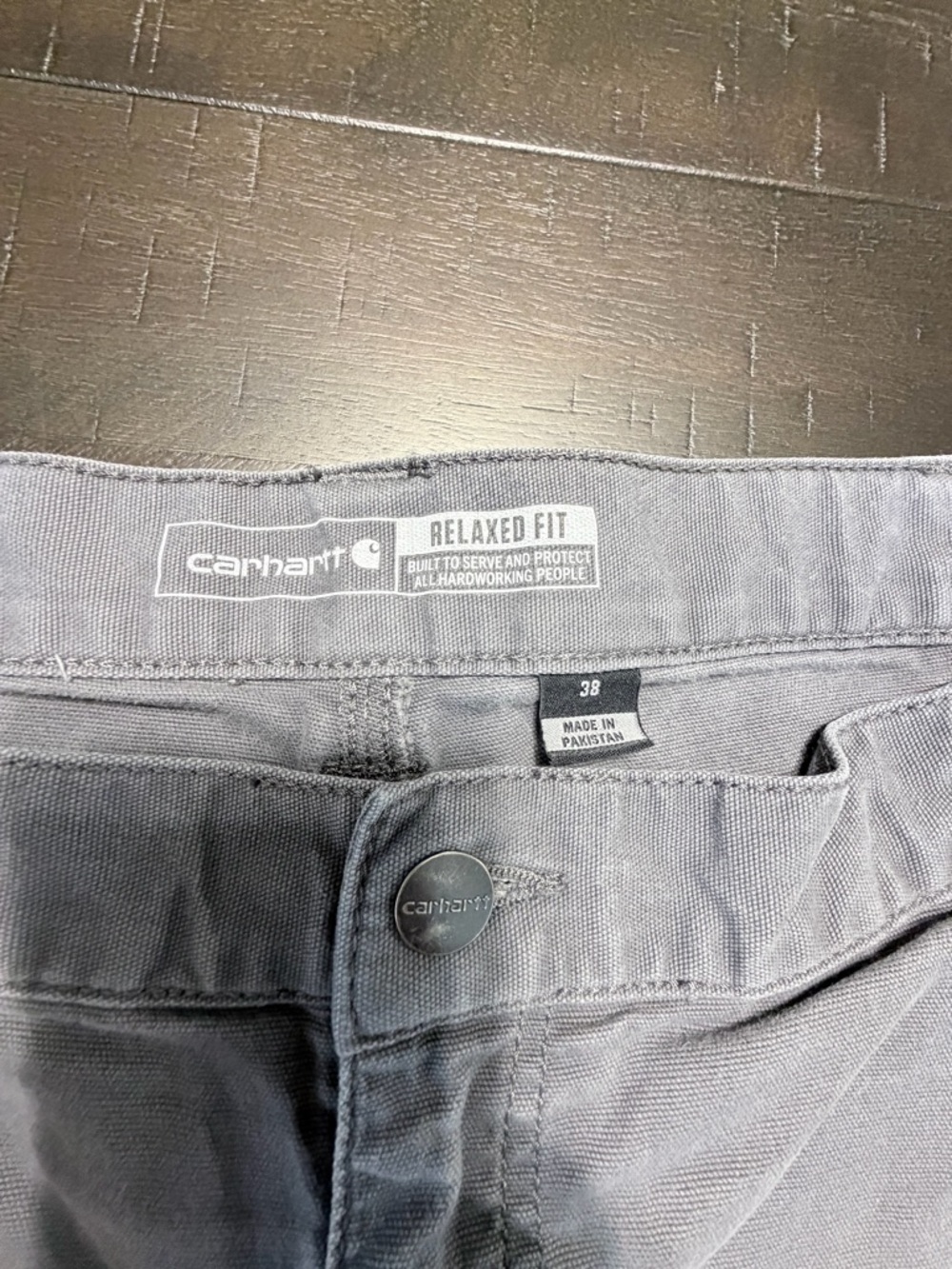 CARHART Rugged Flex Relaxed Fit Work Shorts Gray Men’s Size 38 Utility - Picture 3 of 7